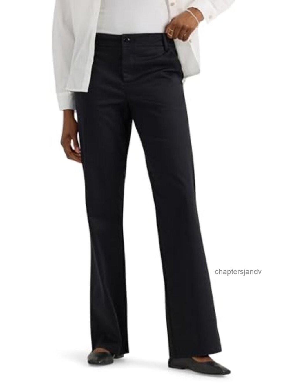 Lee Wrinkle Free Mid Rise Bootcut Pants Regular Fit Stretch Slacks
